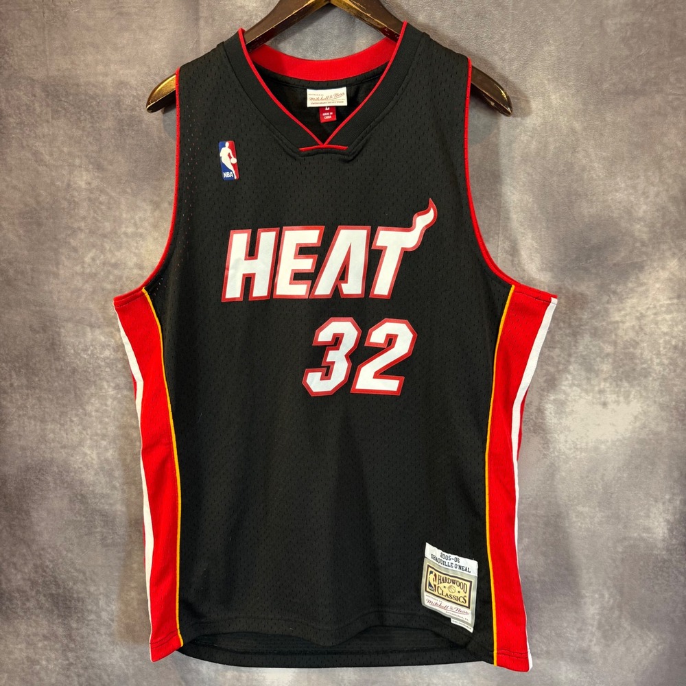 Mitchell & Ness Miami Heat Jersey Men Large Shaquille O'Neal 32 Swingman